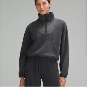 BNWT LULULEMON SOFTSTREME RIBBED HALF ZIP BLACK